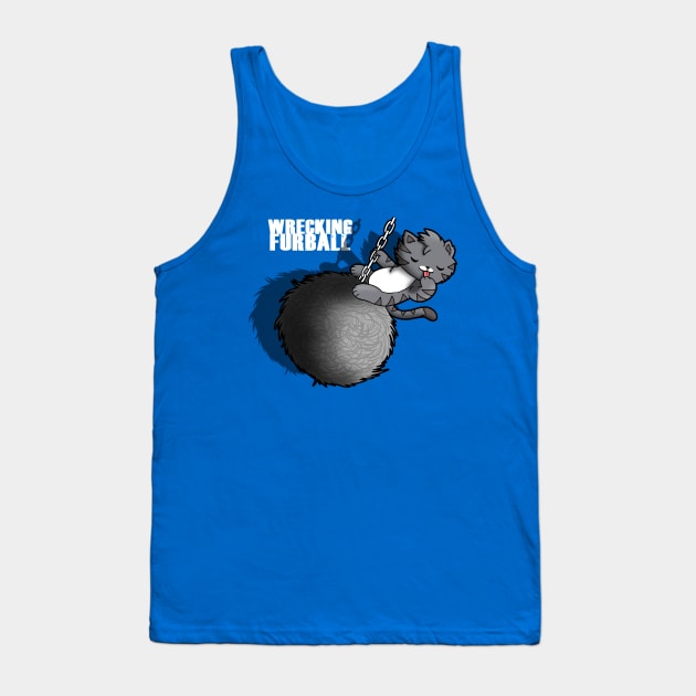 Wrecking Ball Music Video Parody For Cat Lovers Tank Top by BoggsNicolas